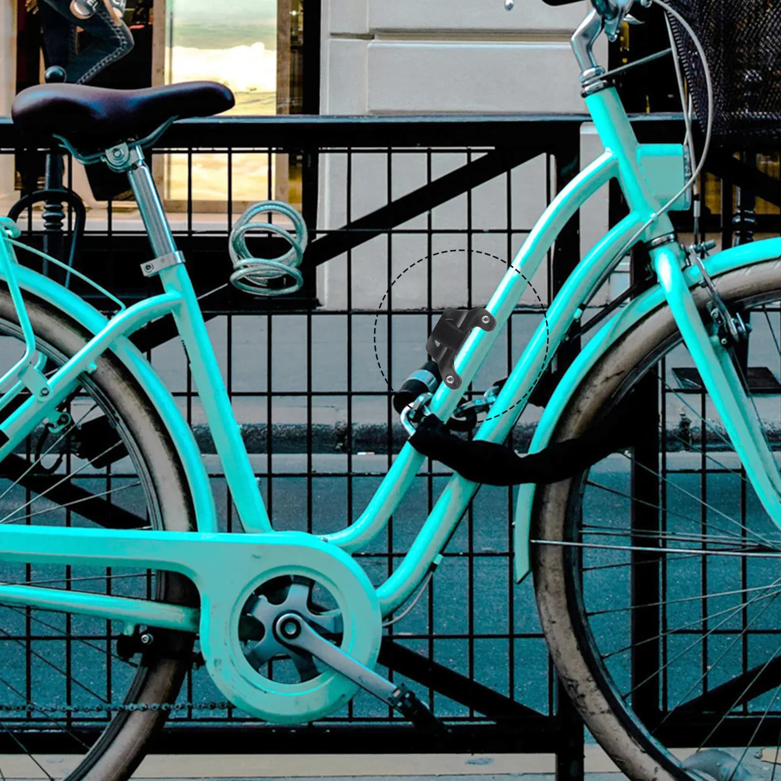 Set di Supporti per Pompa Bicicletta in Plastica, Supporto Universale Leggero per Gonfiatore Bici, Clip Antiscivolo per Ciclismo
