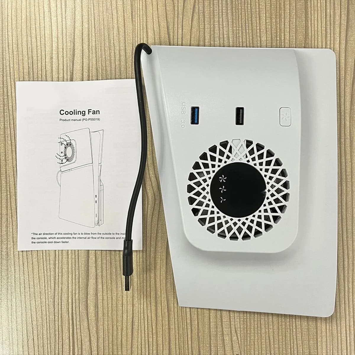 【Offerta esclusiva!】{Per ventola di raffreddamento PS5 SLIM con controllo della temperatura, hub USB e luci RGB: esperienza di gioco migliorata