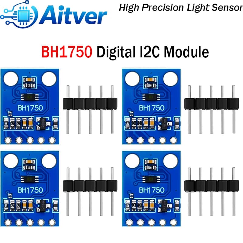 Modulo Sensore di Luce Digitale GY302 BH1750, Rilevatore di Luce Ambientale a 16 Bit I2C 3-5V per Arduino ESP32 Raspberry Pi