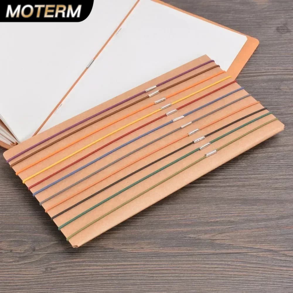 10 pezzi un Set di accessori per Notebook in pelle con elastico di ricambio per la riparazione di quaderni per viaggiatori corda elastica per corde elastiche