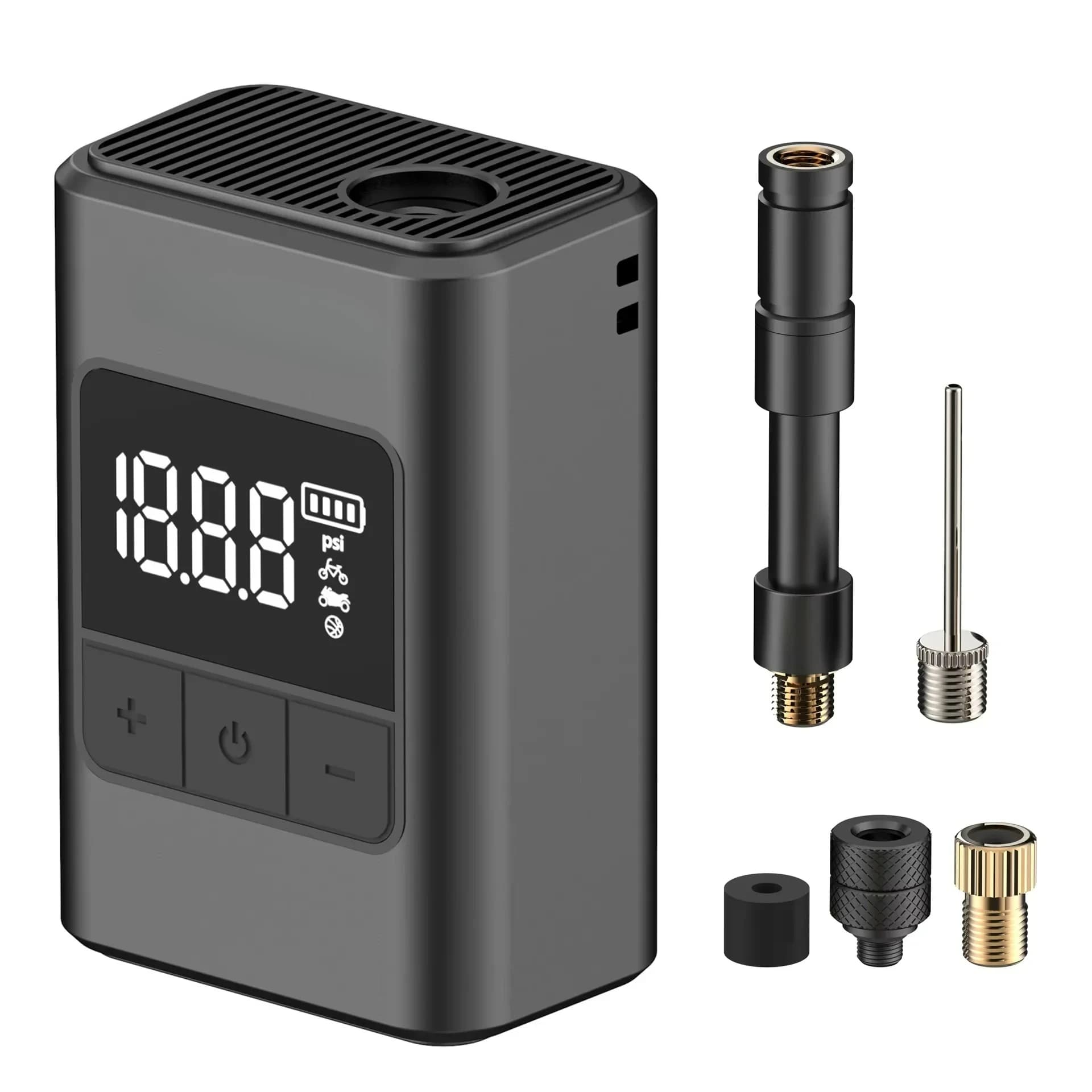 Quickly Mini Smart Bike Pump Wireless Air Pump 120PSI Compact and Portable Suitable for Bicycles Motorcycles and Ball Sports