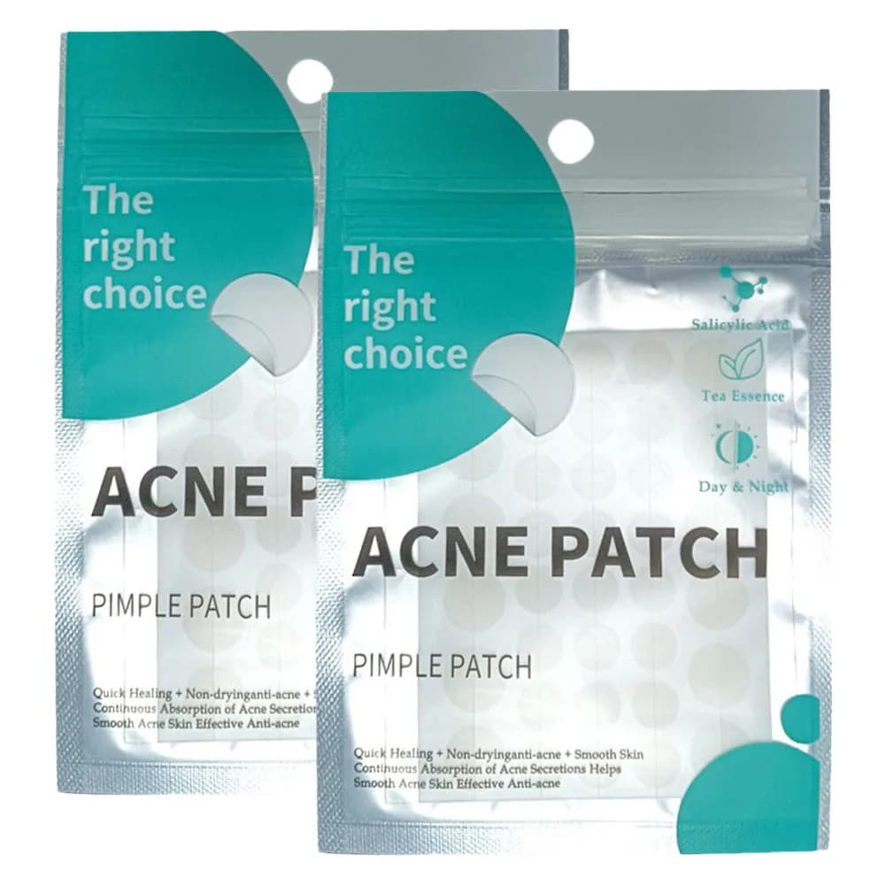36Pcs Tea Tree Essential Oil Skin-Tone Round Acne Patches Hydrocolloid Technology Gently Heals Blemishes Gentle Invisible Cover