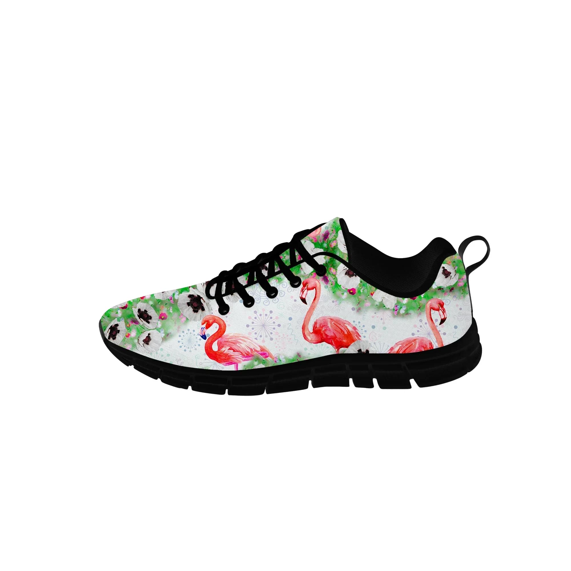 Flamingo Low Top Sneakers Men's casual shoes, woman's shoes, for teenagers, running shoes, 3D printing, cosplay, lightweight and breathable shoes