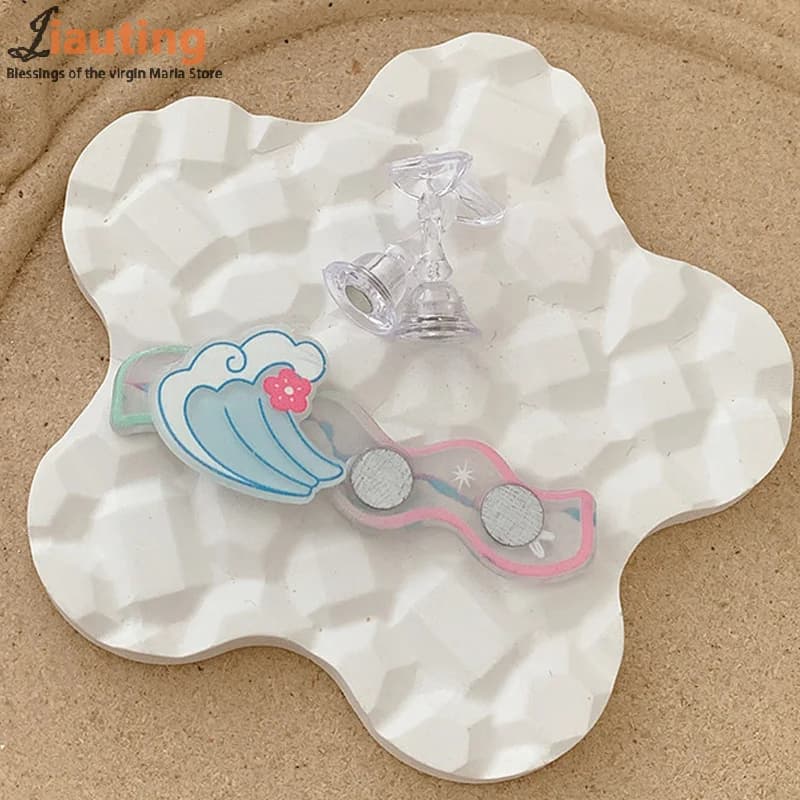 Set di supporti magnetici per unghie per scacchi di cartoni animati oceanici, espositore per pratica, onde di conchiglia che mostrano scaffale per esposizione di smalti gel, Borad Presenta