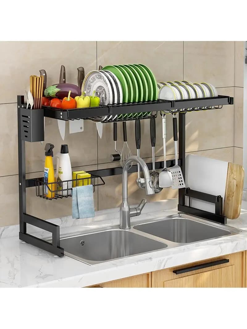 Multifunctional Kitchen Washer Organizer, Stainless Steel Multilayer Cutters for Tools and Knives