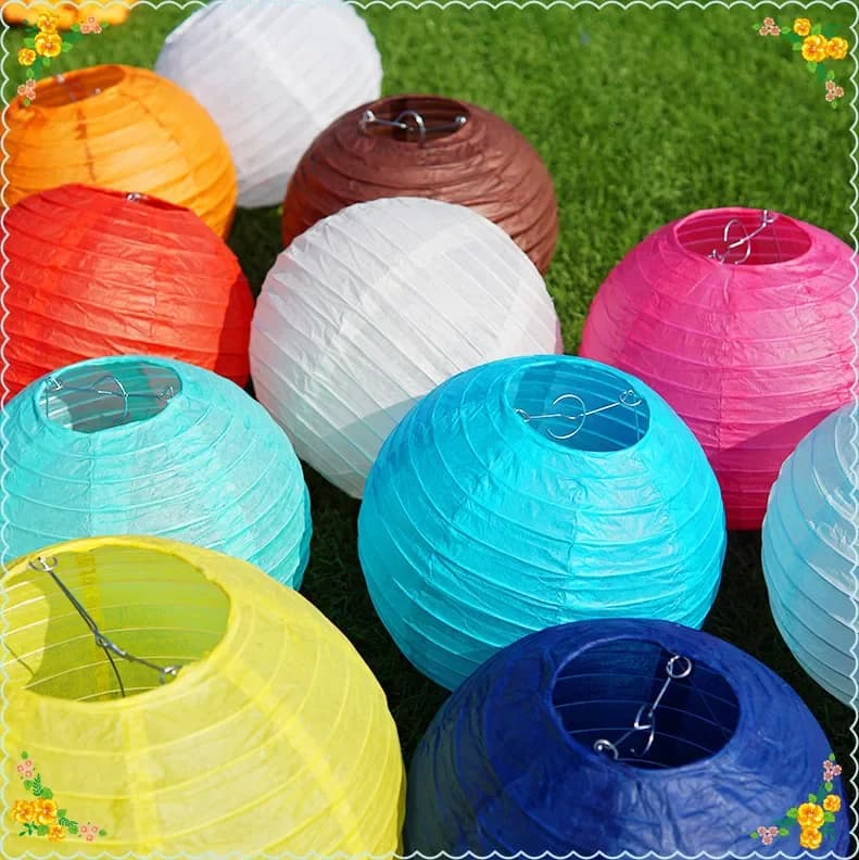Lanterna da 30 cm (12 pollici) per Festival, Matrimoni, Feste di Fidanzamento, Baby Shower, Compleanni - Decorazione Fai da Te, Lampioni di Carta da Appendere