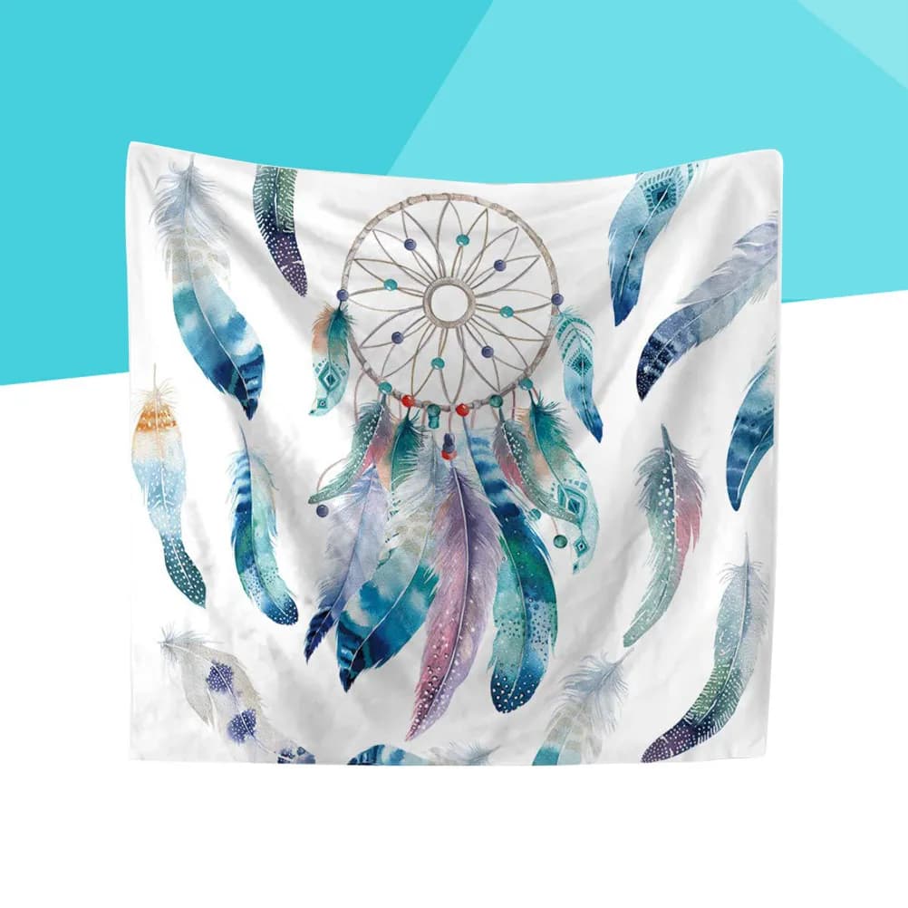 Bathroom Accessories Wall 130x150cm, Bohemien Artistic Decoration for Bedroom, Living Room, Beach Cover, Yoga Mat