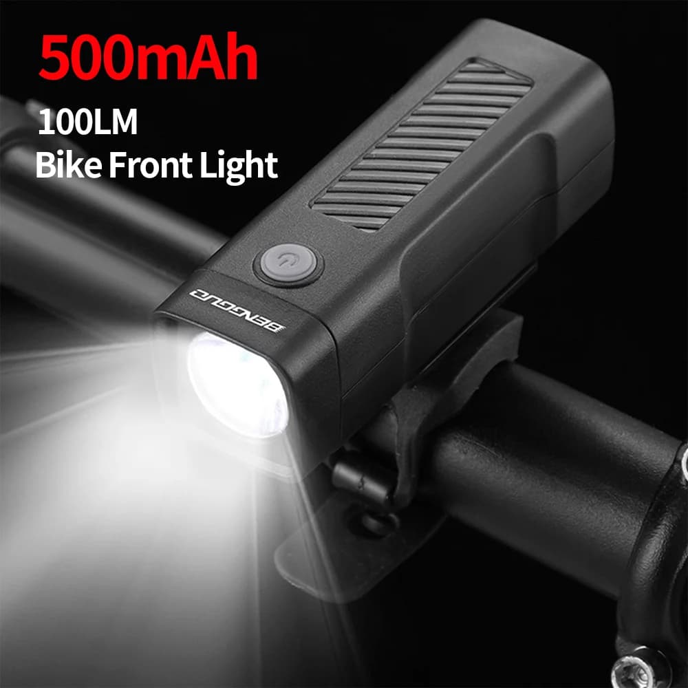 1/2 Pezzi Luce LED per Bicicletta 500mAh, Lampada Frontale Ricaricabile Potente, Faro MTB, Torcia per Ciclismo