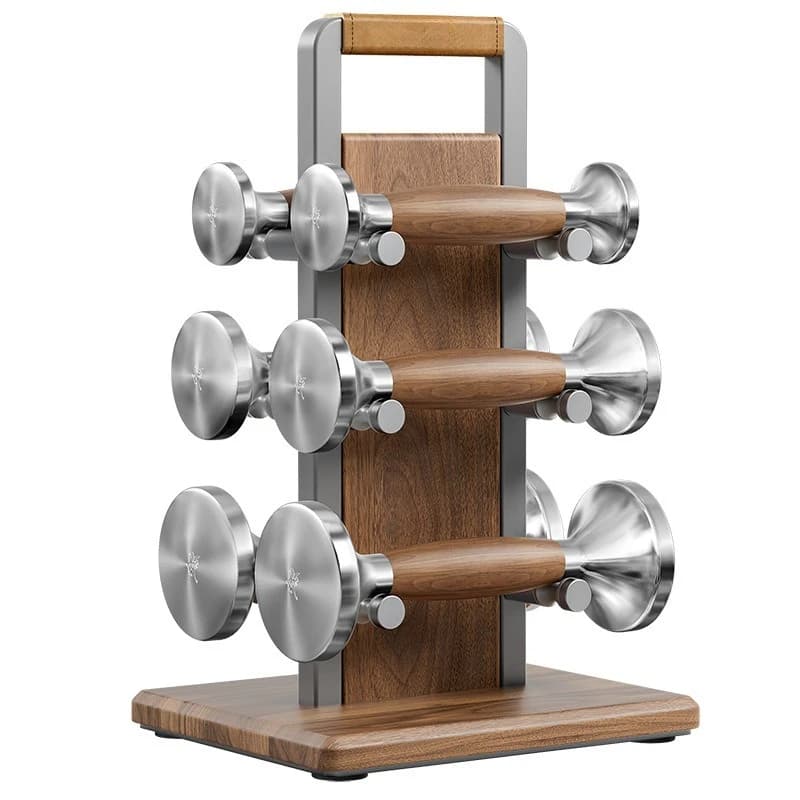 Walnut small dumbbell set household light strength sports fitness equipment