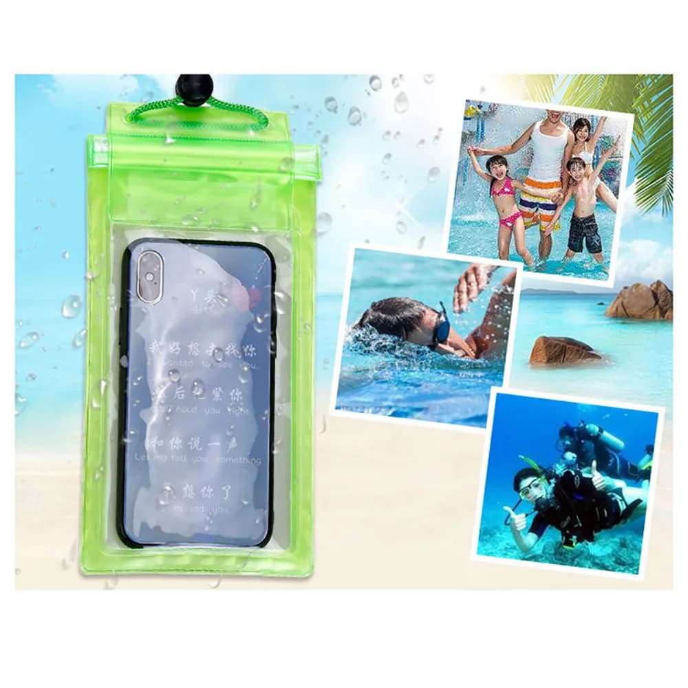 Borsa da nuoto ad alta tenuta impermeabile Custodia per cellulare Borsa di protezione subacquea trasparente di grandi dimensioni per iPhone Xiaomi