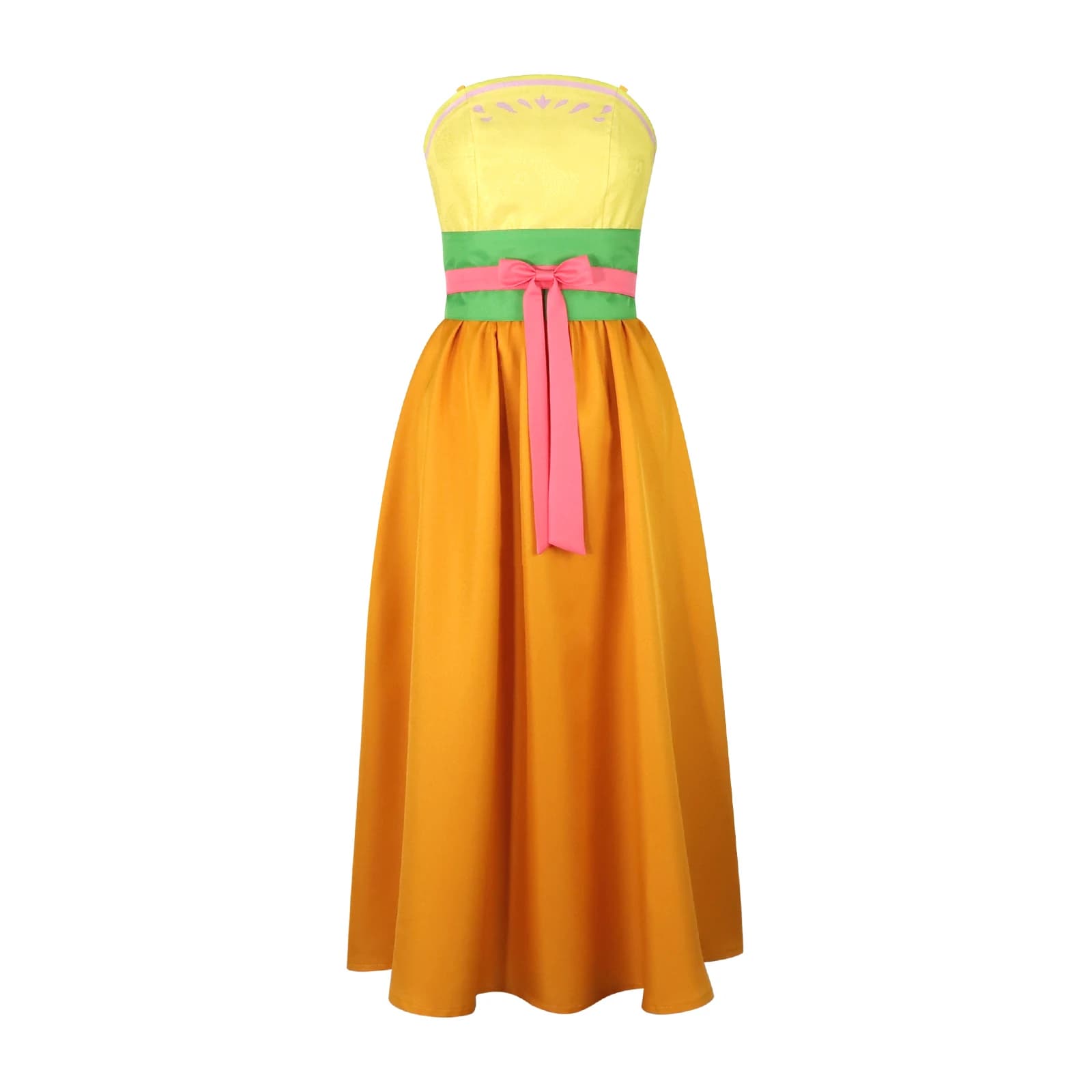 Costume cosplay arancione gatto ragazza Costume da ballo illuminato alla luna di Halloween Abito Hanfu in stile antico Abito cosplay da donna
