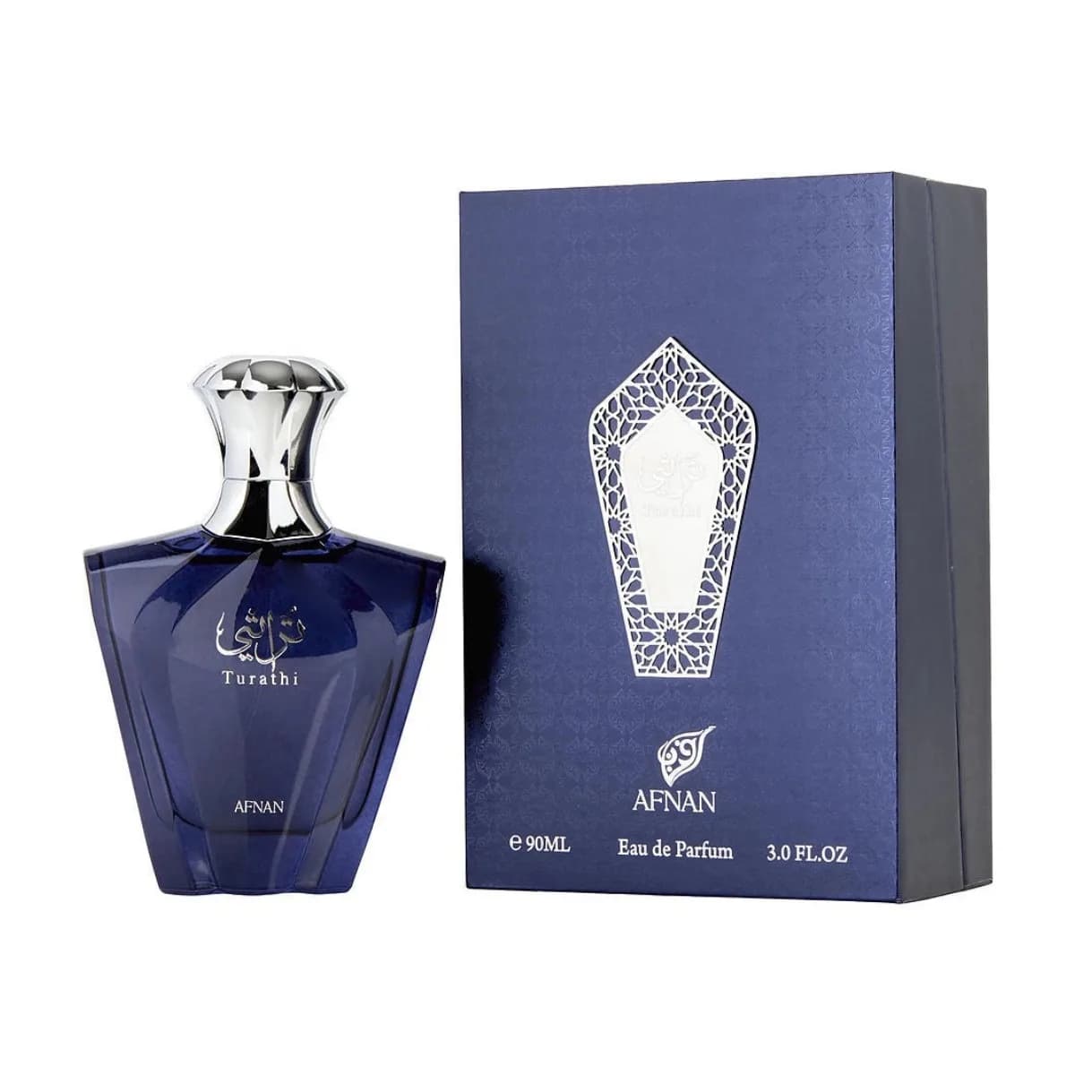Afnan Turathi Blue Eau De Parfum per Uomo 90ml Spray, Profumo Fresco Agrumato Ambrato Legnoso, Fragranza Estiva Primaverile a Lunga Durata
