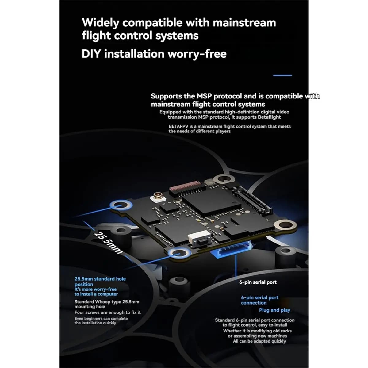 DT75BG P1 Air Unit HD VTX 1080p 60fps 60ms Low Latency Digital Video Transmitter FPV Drone Accessory