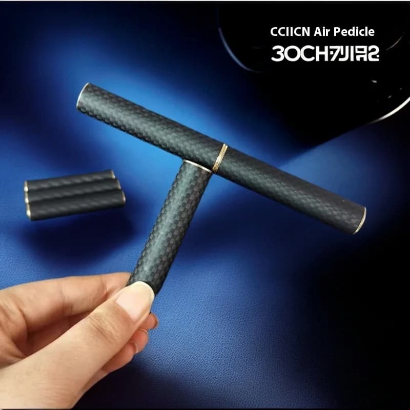 Fidget Spinner magnetico in metallo e fibra di carbonio, bastone a tre sezioni, giocattolo per dita, antistress, edc, interruttore per la noia