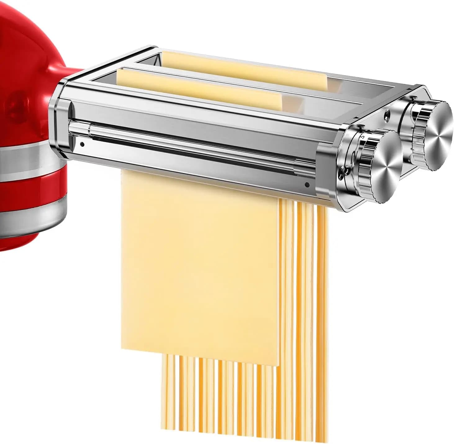 Accessorio per Fare la Pasta per Impastatrici KitchenAid, Acciaio Inox 304, Antiruggine, 8 Impostazioni di Spessore, Facile da Pulire
