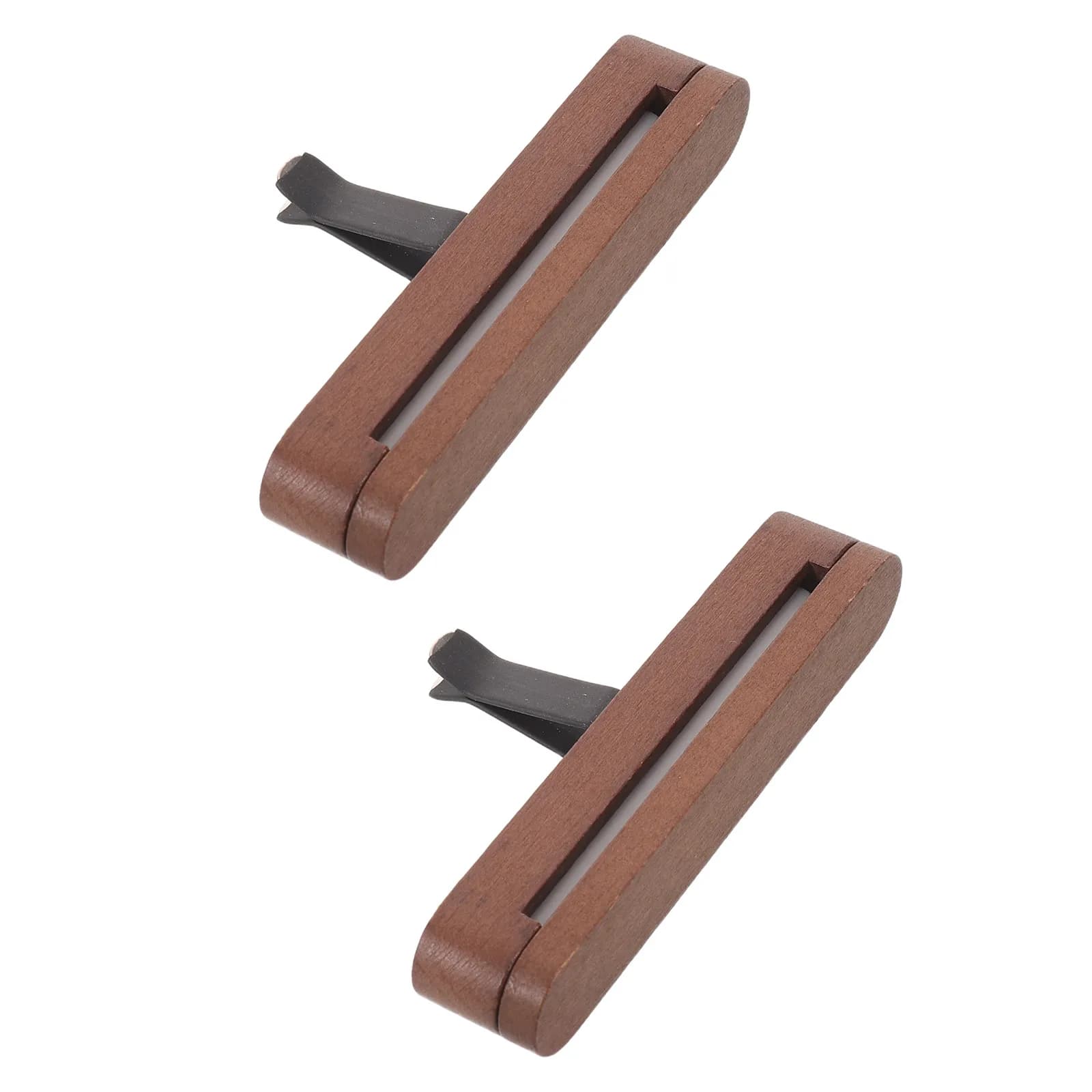 Set Diffusore di Aromi per Auto con Clip per Bocchetta di Ventilazione in Legno Naturale, Diffusore di Oli Essenziali per Auto, Ufficio e Casa con Cotone di Ricambio