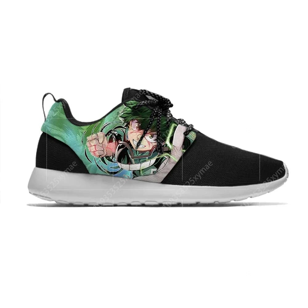 Scarpe da Corsa Anime My Hero Academia Midoriya Izuku Deku, Sneakers Traspiranti con Stampa 3D per Uomo e Donna