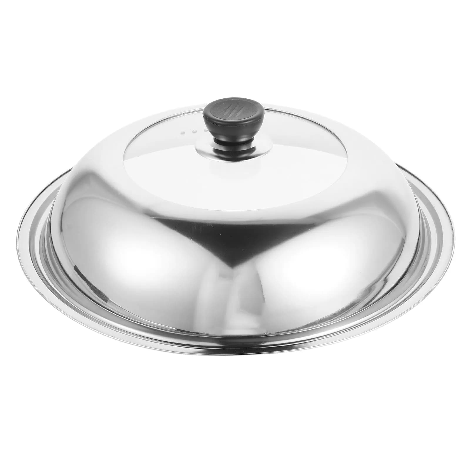 Heavy Duty Stainless Steel Universal Pot Lid for Woks Steamers Saucepans Fry Pans Skillets Visible Cooking Monitor High Thick