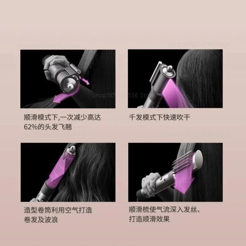 Multifunctional hair styling device with automatic curling and ironing function, home storage box