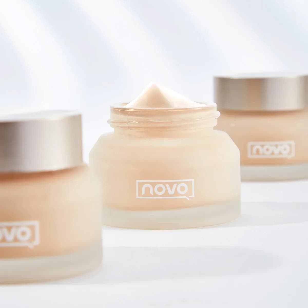 NOVO Radiance Cream Foundation Concealer, moisturizes, conceals pores, brightens the complexion, and is naturally refined