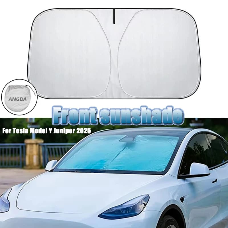 Per Tesla Model Y Lunch 2025 Aggiornamento Addensare Parabrezza Parasole Resistente ai raggi UV Pieghevole Parasole anteriore per Tesla Model 3 Highland