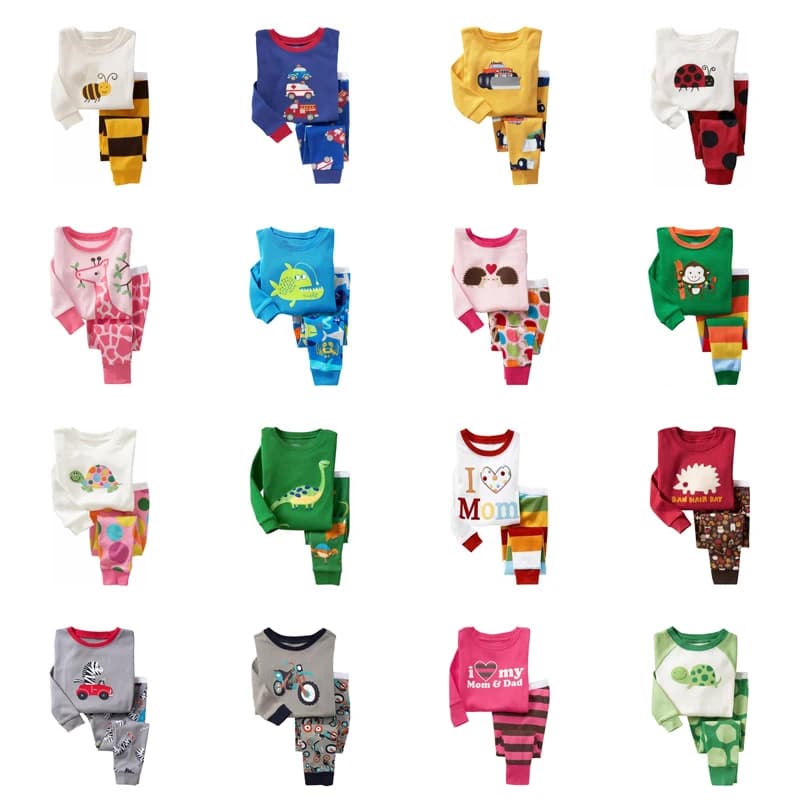 Kids Nightwear Children's Pijamams Set Children's Lounge Clothing Pijama For Kids Girls Homewear Children's Clothes Set Pyjamams For Kids