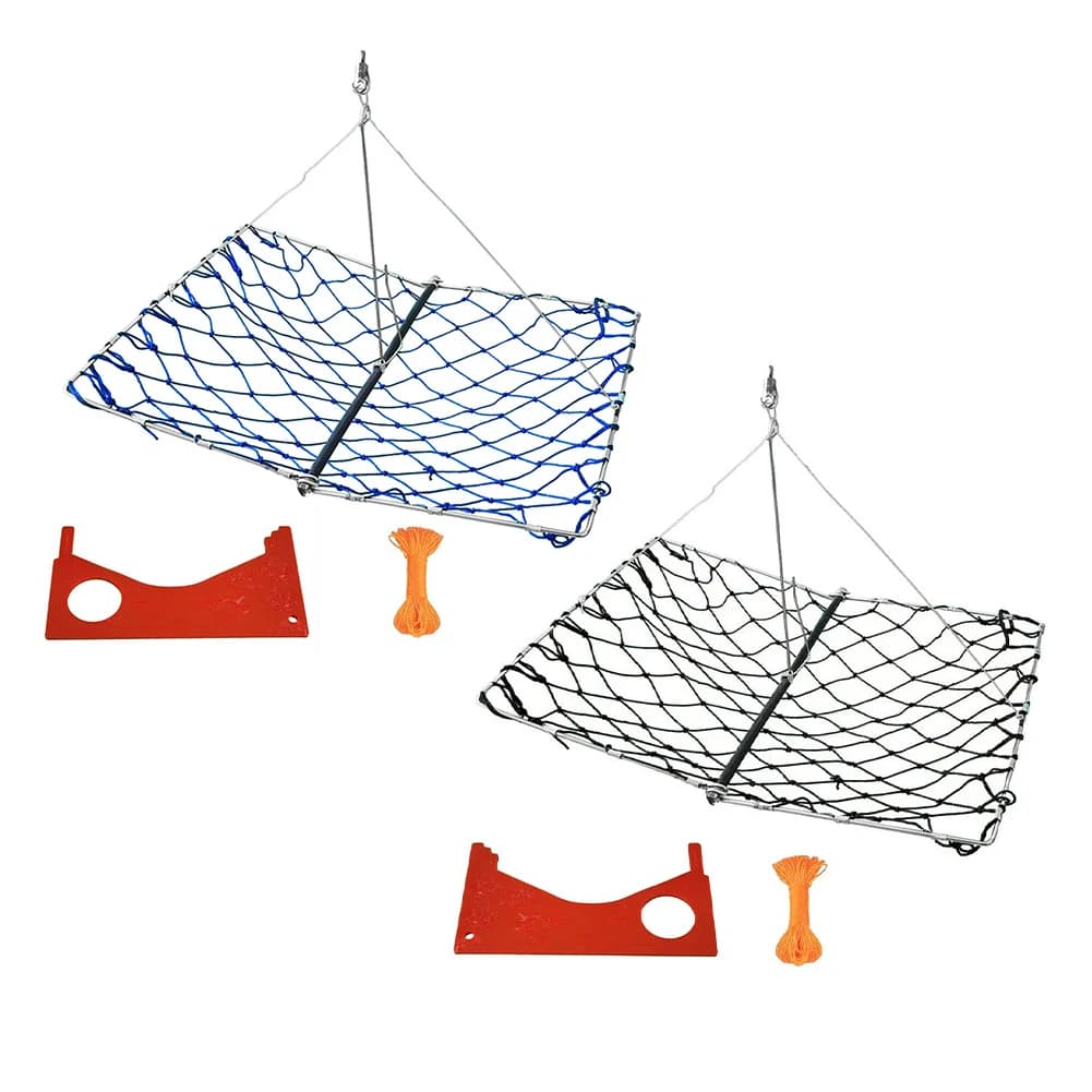 AAAAA1 Set Crab CatchingNetFishingNetWith Gauge/rope Bait Clip Foldable Square Castable Crab Trap Fish Net Fishing Accessories