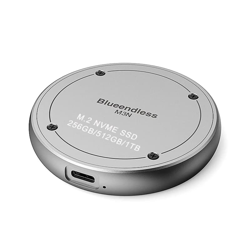 Disco rigido SSD NVME rotondo esterno da 256 GB 512 GB 1 TB Tipo C USB C USB-C per iPhone 15 16 Pro Pro Max Disco rigido esterno magnetico