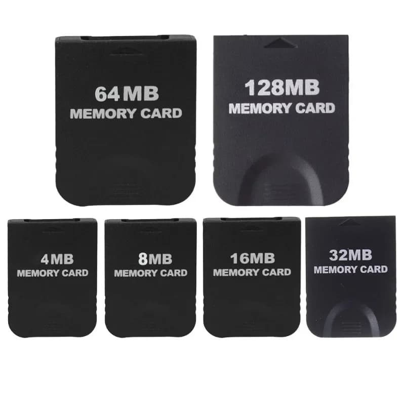 Scheda di memoria da 4MB/ 8MB/ 16MB 32MB /64MB /128MB per NGC GameCube Console Scheda di archiviazione dati di gioco per scheda di gioco Wii Memory Stick