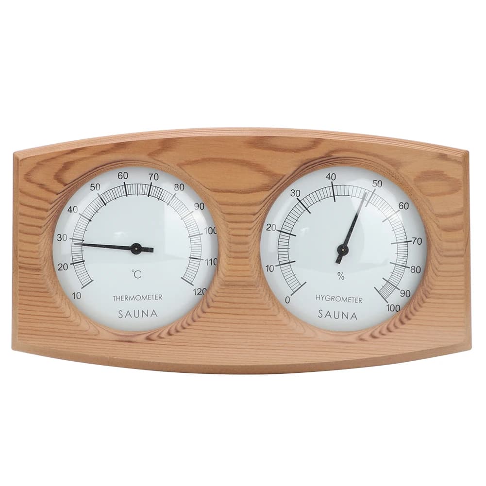 Termoigrometro per legno 2 in 1 Termometro Igrometro Sauna Room Accessori per stanze di vapore Termoigrometro Accessori per stanze di sauna
