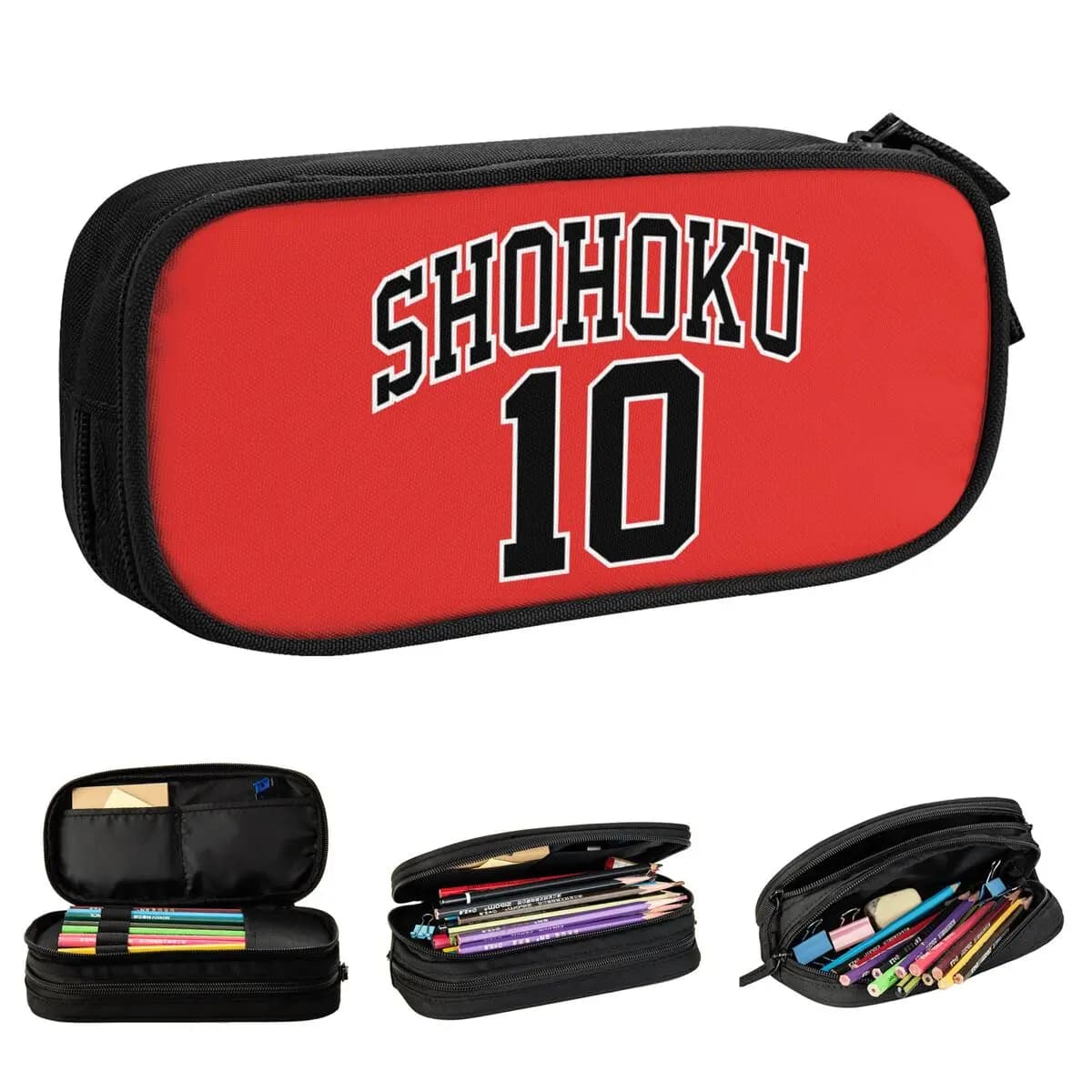 Divertimento Shohoku Slam Dunk Anime Cartoon Astucci per matite Scatola per matite Scatola per penne per ragazza Ragazzo Grandi borse portaoggetti Regali per ufficio Cancelleria