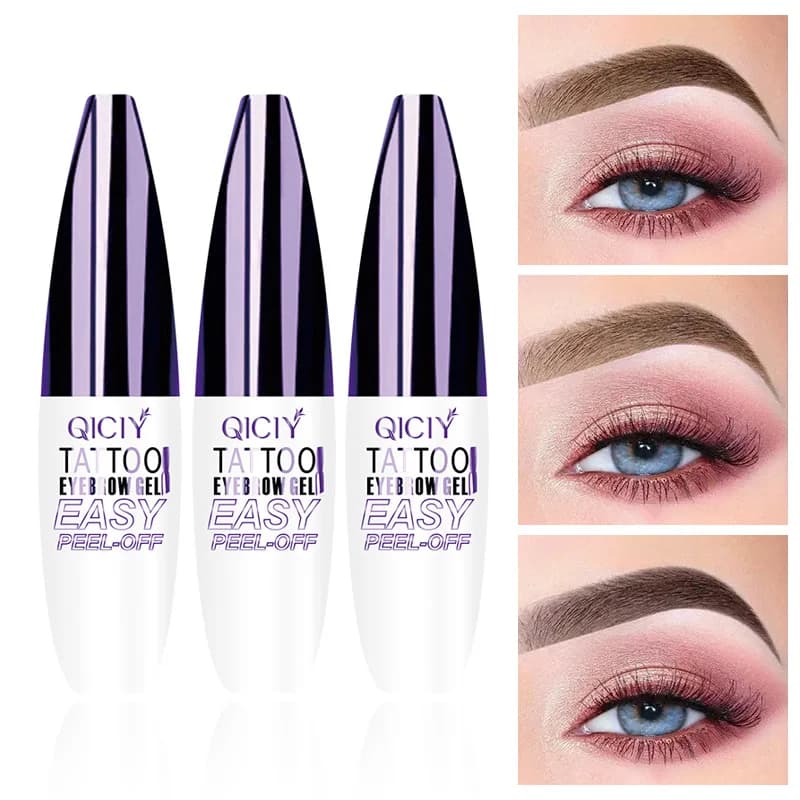 QICIY Peel-off Tinted Brow Mascara - Semi-permanent, Waterproof and Sweatproof, Natural and Long-lasting, Ideal for Beginners