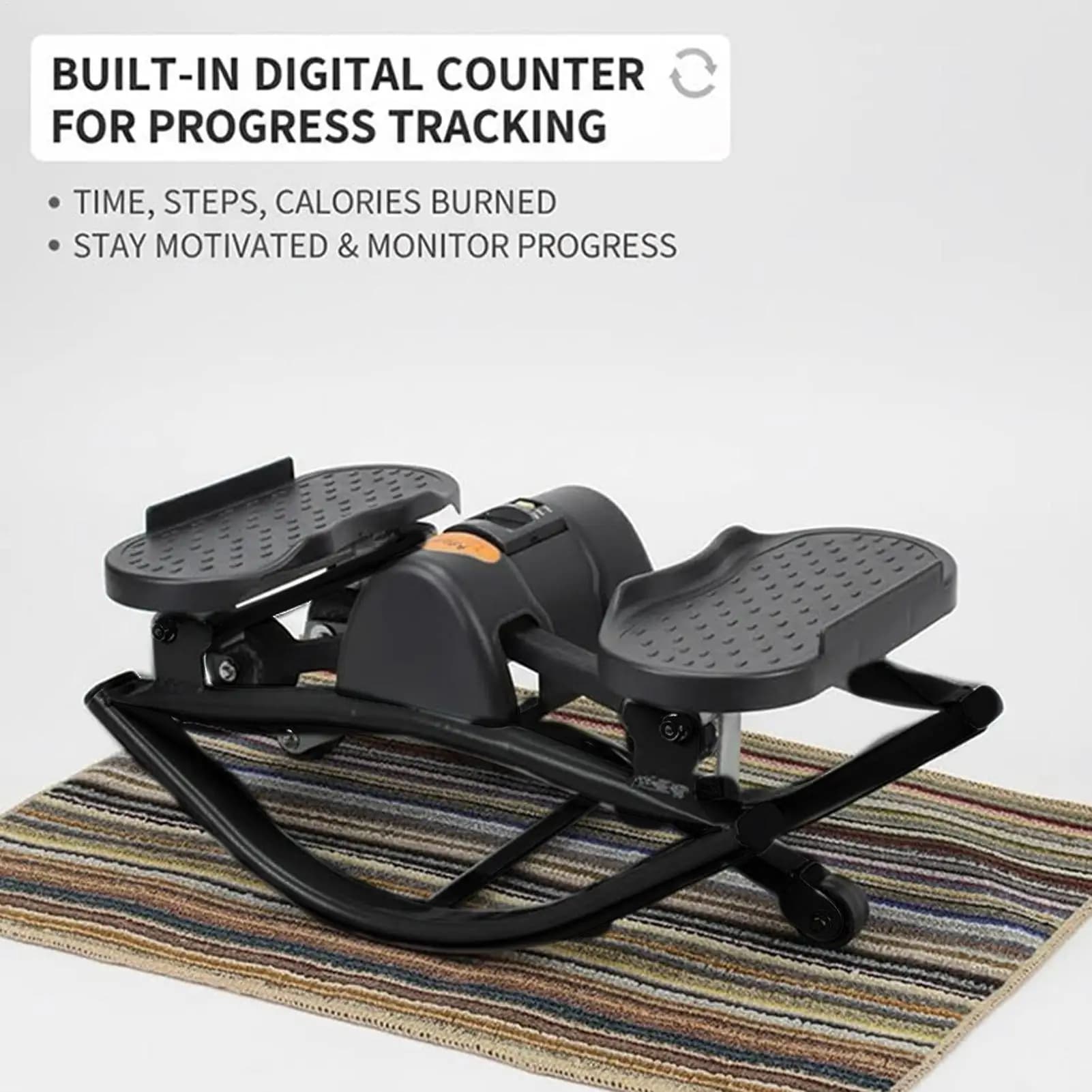 Attrezzatura per esercizi Stepper Rock Macchina stepper laterale silenziosa portatile per appartamento domestico Dormitorio Ufficio Palestra Gambe Abs Gluti Donne