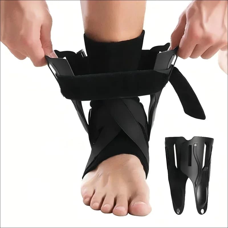 Tutore per supporto per caviglia distorsione con stabilizzatori laterali per uomo e donna Recupero stabilizzatore per stecca per caviglia