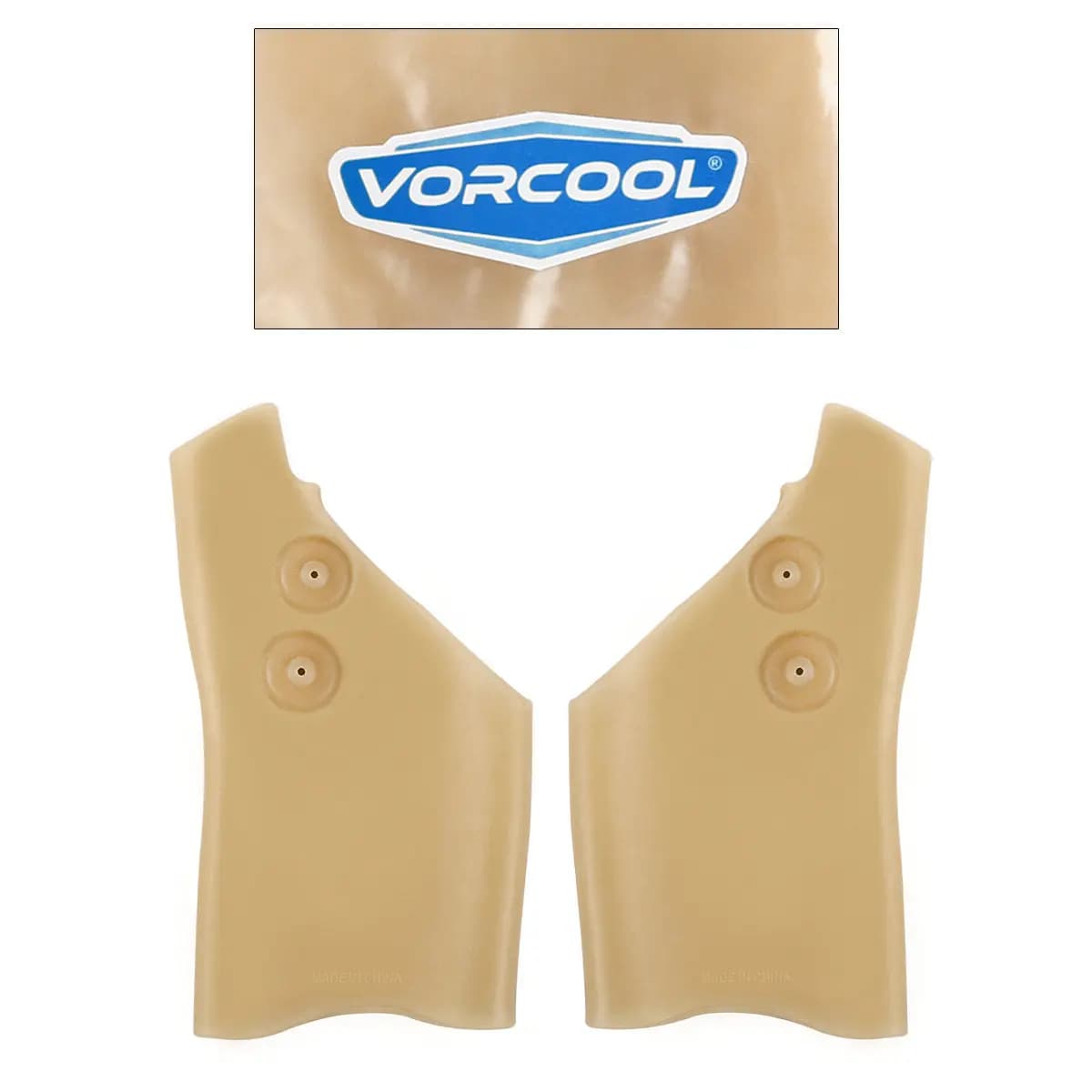 Guanto in Silicone per Polso e Pollice, Guanti per Terapia Magnetica, Beige, Elastico Estensibile, Supporto per Artrite e Sindrome del Tunnel Carpale