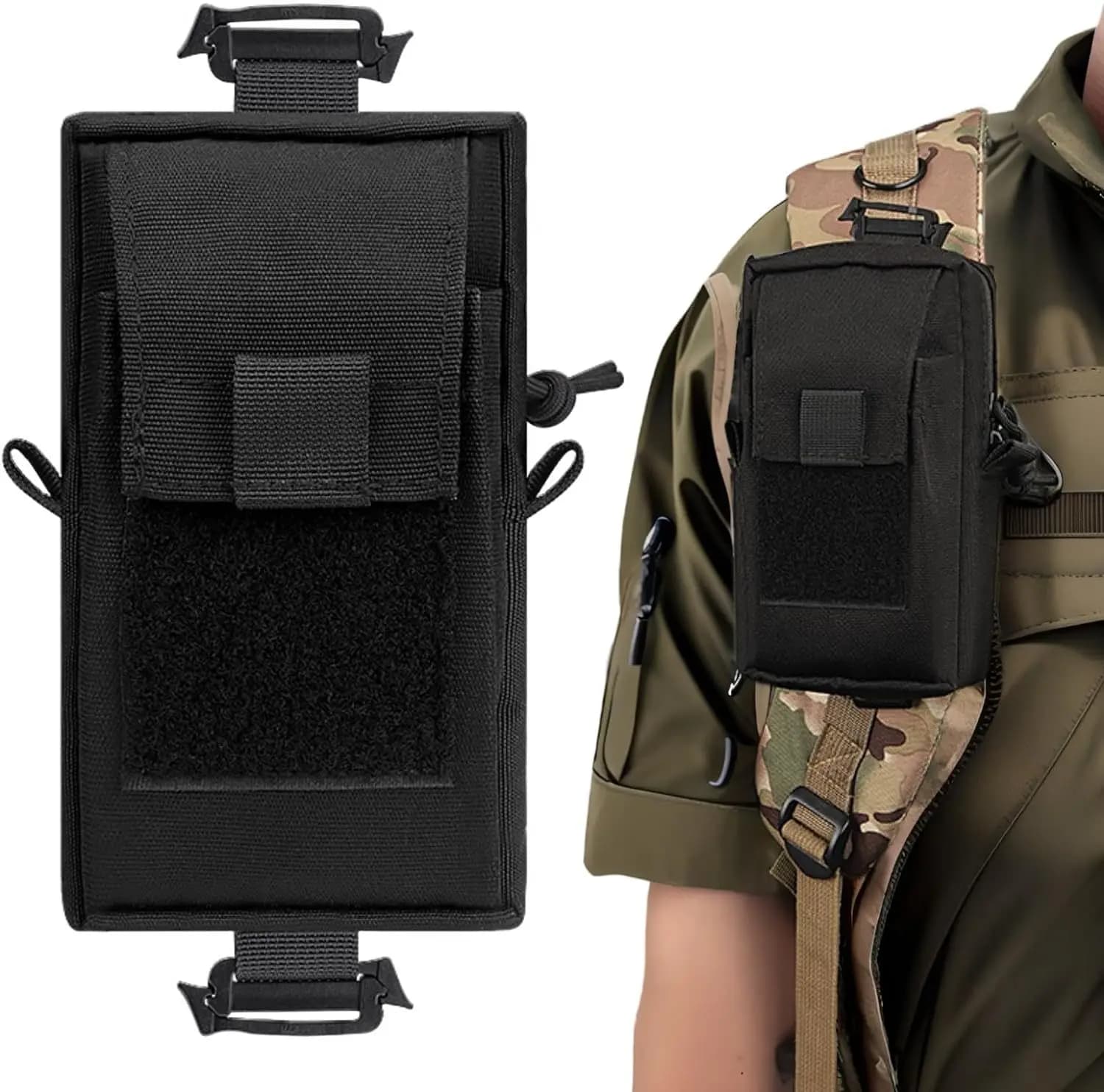 Outdoor Tactical Waist Pack Molle Pouch EDC Utility Bag Multi-functional Sport Fanny Pack for Phone First Aid Kit Camping Hiking