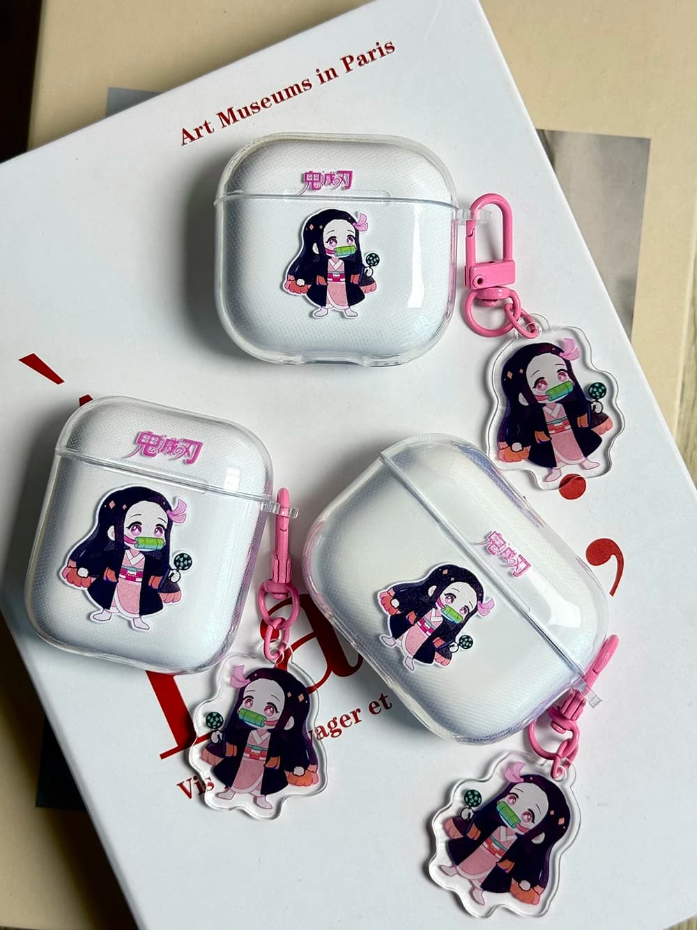 For Apple AirPods 4 3 2 1 Pro 2 AirPods Pro3 2025 New Cartoon Cute Japan Auricolari Protective Case with Pendant