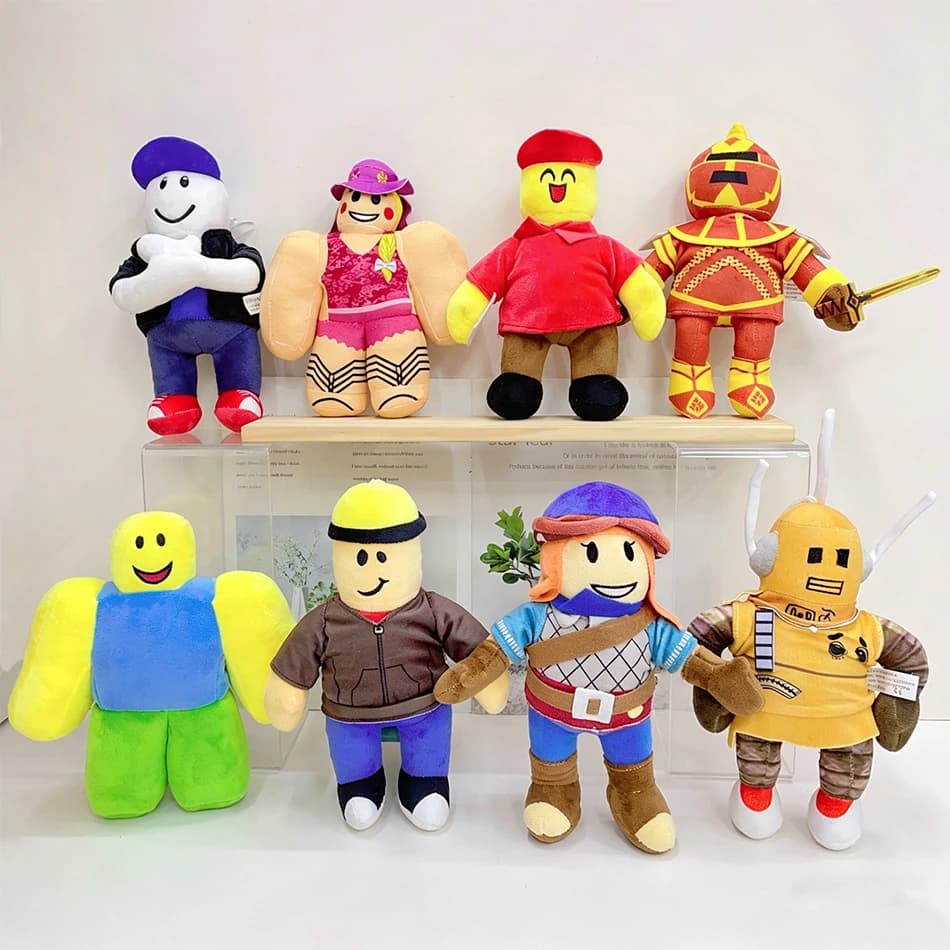 Peluche Roblox Noob Experiment, Bambola Morbida Imbottita per Ragazzi e Ragazze, Regalo di Compleanno, Gadget per Feste, Collezione per Fan, Decorazione per la Casa