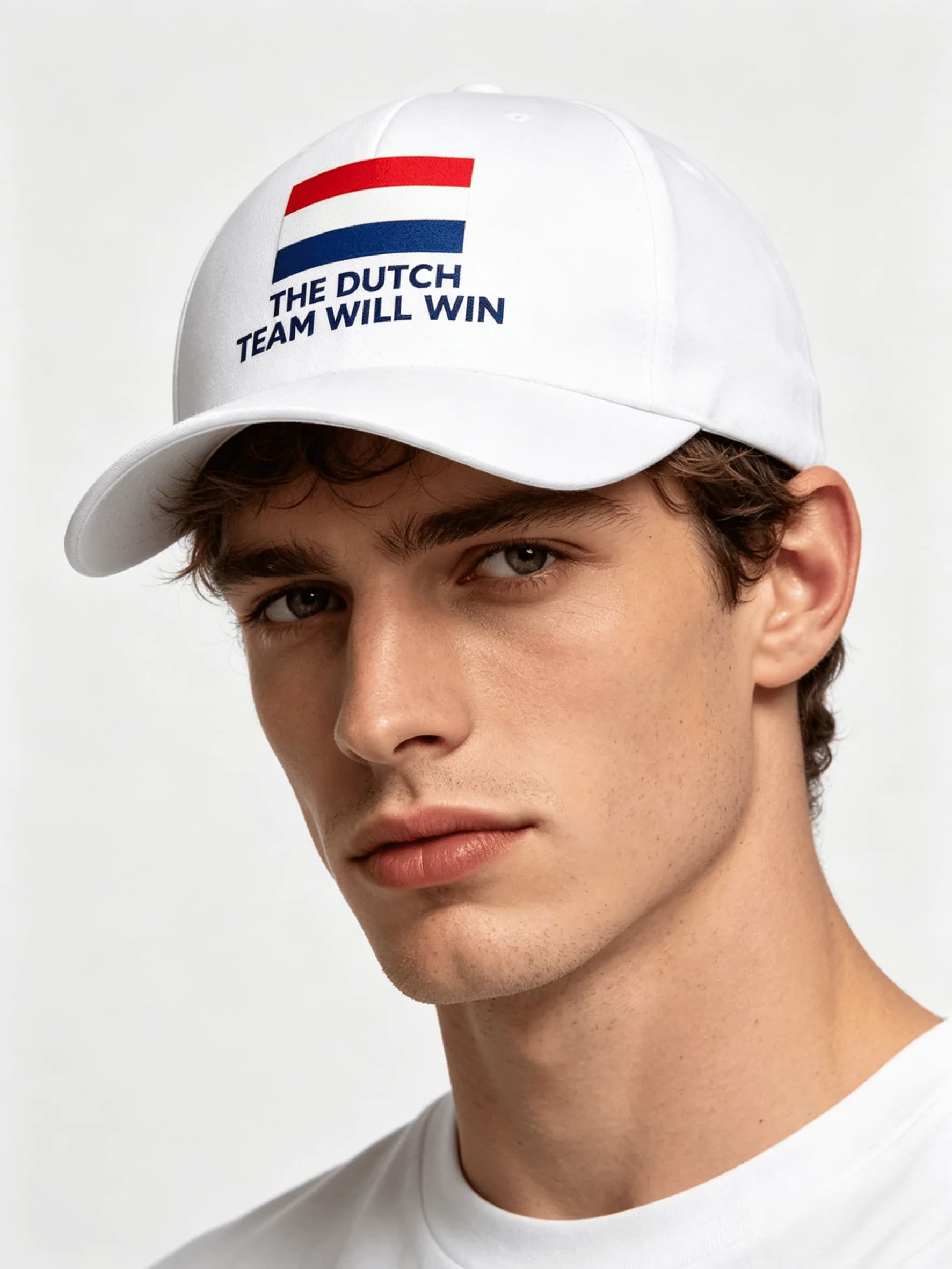 Netherlands National Flag Graphic Baseball Cap Football Fan Cheer Slogan Unisex Lightweight Travel Adjustable Visor Headwear