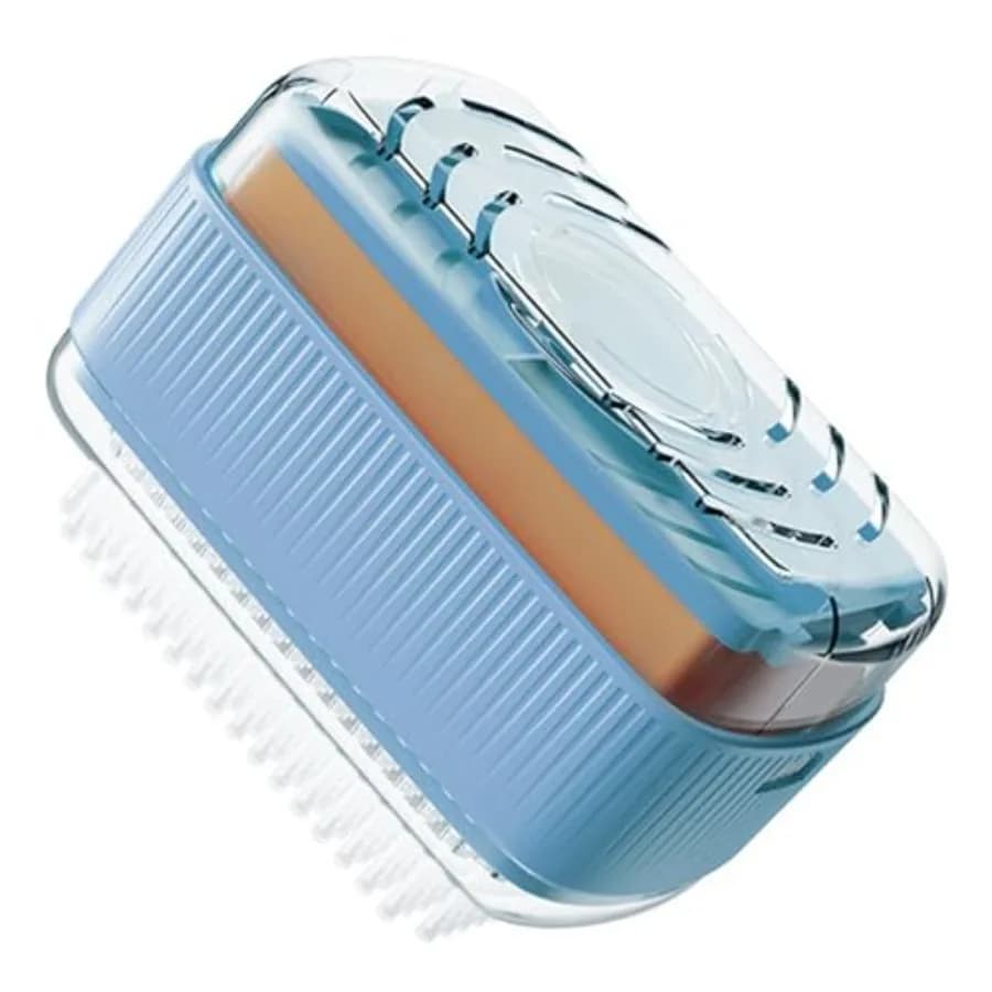 Multifunctional Laundry for Soap Holder, Portable Scrubbing Soap Dispenser Roller Soap Cleaning Storage Foaming Box for Home Ba