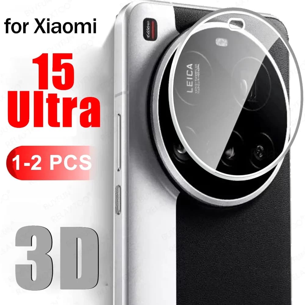 1-2 pezzi protezione per fotocamera HD curva 3D per Xiaomi 15 Ultra cover posteriore lente in vetro Xiaomi15Ultra Mi 15Ultra Mi15Ultra 15U 5G Global