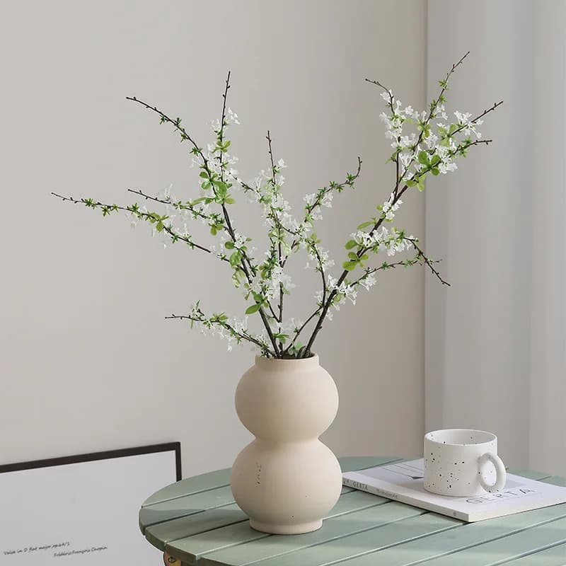 85 cm Rami di salice di neve Piante verdi artificiali Decorazioni per la casa Decorazione del soggiorno Decorazione del tavolo da pranzo Disposizione dei fiori