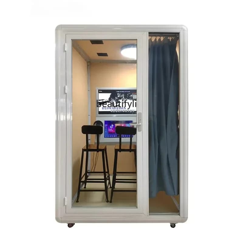 X New Light Luxury Room Home Mini K Bar Macchina per karaoke Canto K Sala in vetro insonorizzata Canto Bar Macchina Camera familiare Mobile K