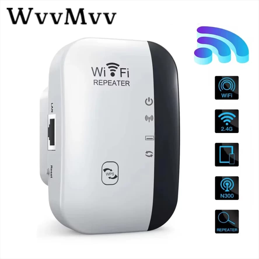 Wireless Signal Booster Wifi Extender Small Steamed Bun Network Repeater Ap Broadband Home Router Signal Amplification Extension