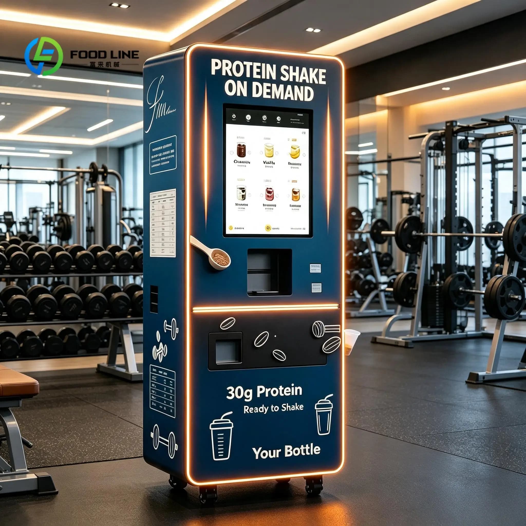 Customized Commercial Protein Shake Vending Machine Automatic Protein Powder Dispenser Machine Gym Club Business Use