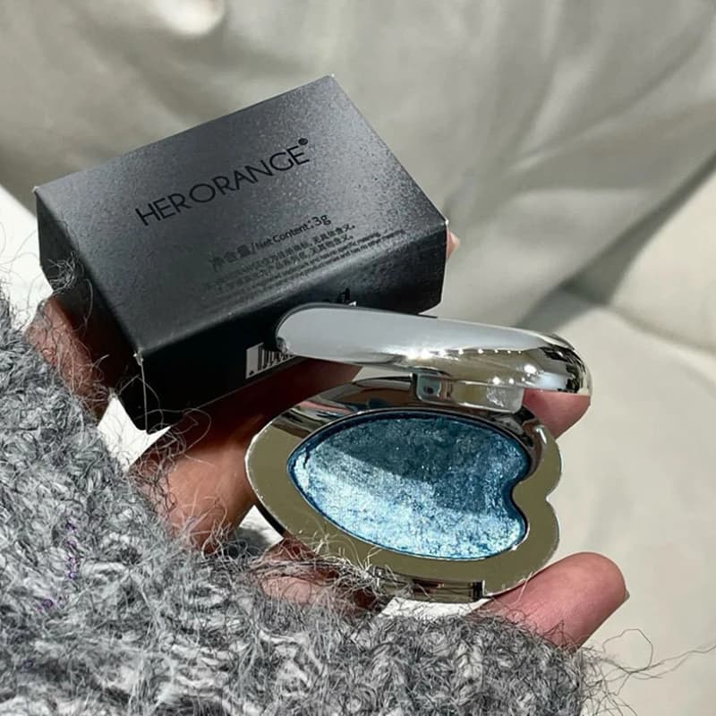 HERORANGE Palette Umbrellas 1 Piece Illuminating Glitter to Heart Fard Evidentiator Makeup Perlescent