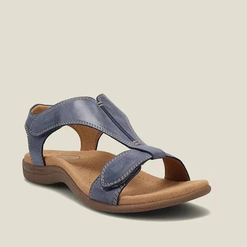 Scarpe da donna con tacco basso minimal Sandali con cinturino in velcro alla moda con punta aperta Sandali da donna casual con movimento all'aperto