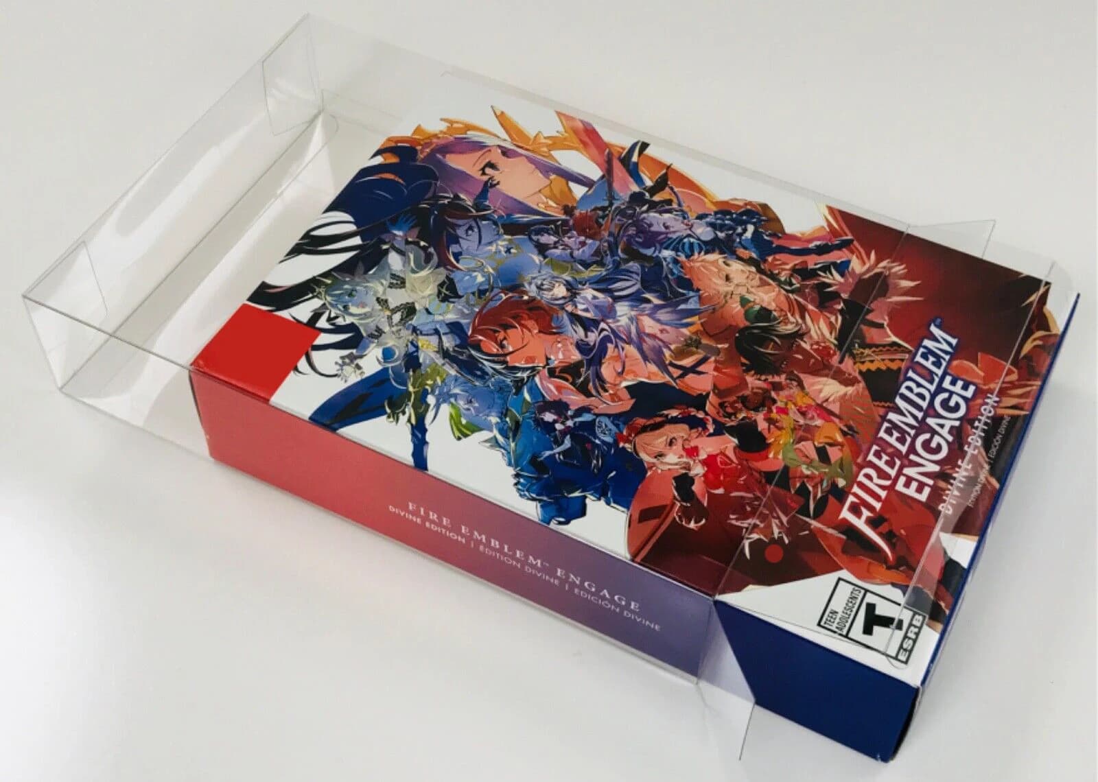 1 scatola di protezione per Nintendo Switch Fire Emblem Engage:Divine Edition Game Video Special Edition Clear Display Case Collect Box