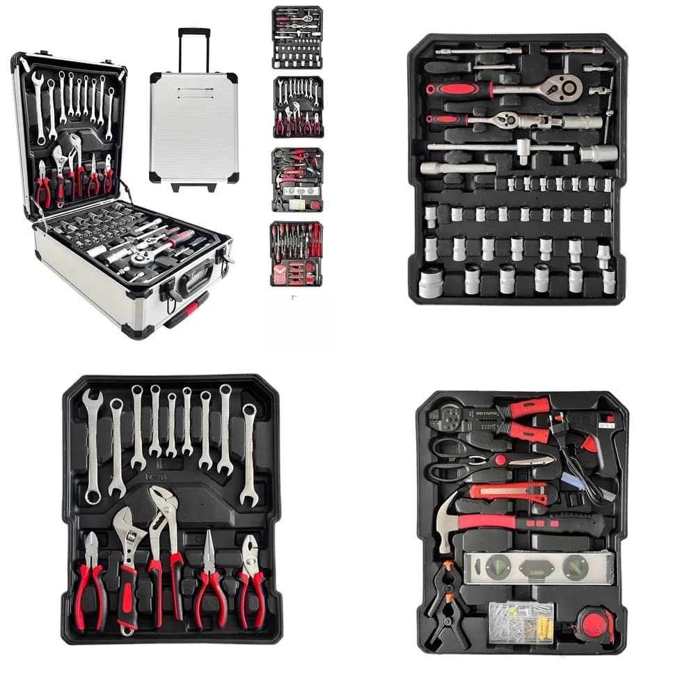 Set di Utensili Combinati da 399 Pezzi 2026 Hot Sell, Set di Chiavi Manuali, Cacciaviti a Cricchetto, Cassetta degli Attrezzi