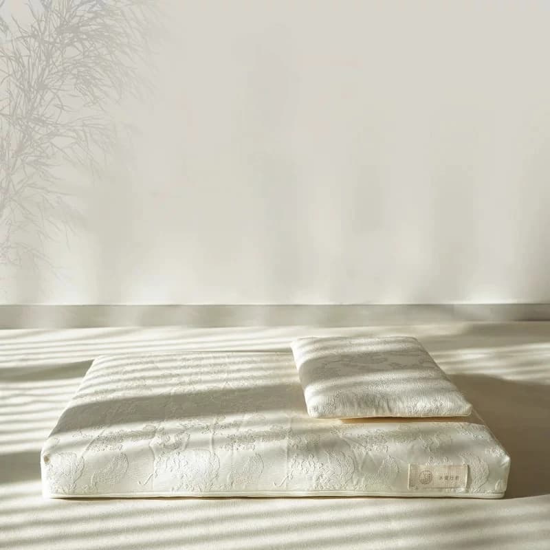 Premium sense jacquard cushion thickened sitting futon balcony cushion household worship mat meditation mat
